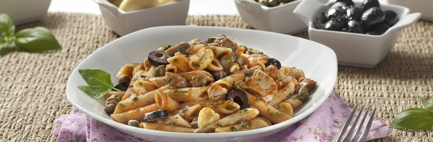 Penne integral “alla puttanesca”