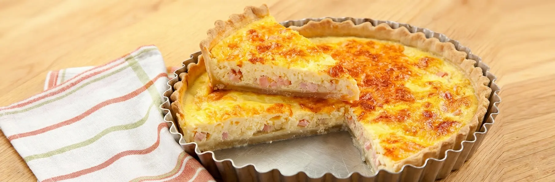 Quiche de peito de peru