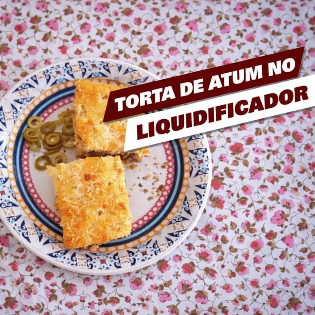 Torta de atum de liquidificador