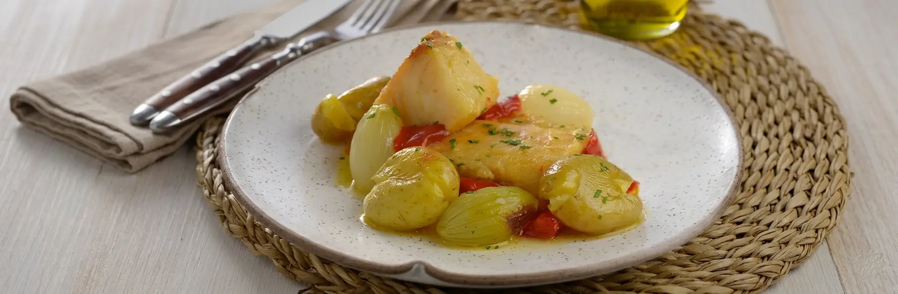 Lombo de bacalhau grelhado