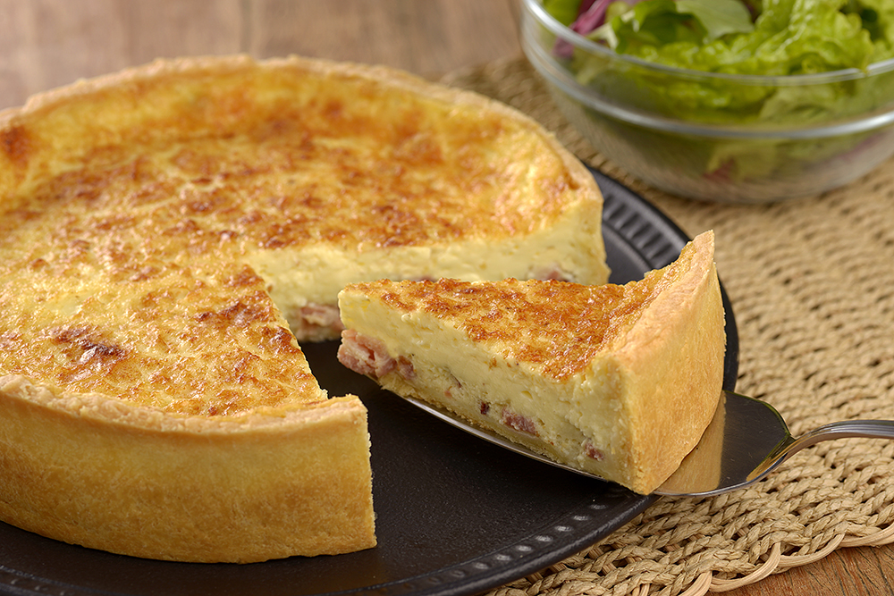 Imagem de uma quiche Lorraine