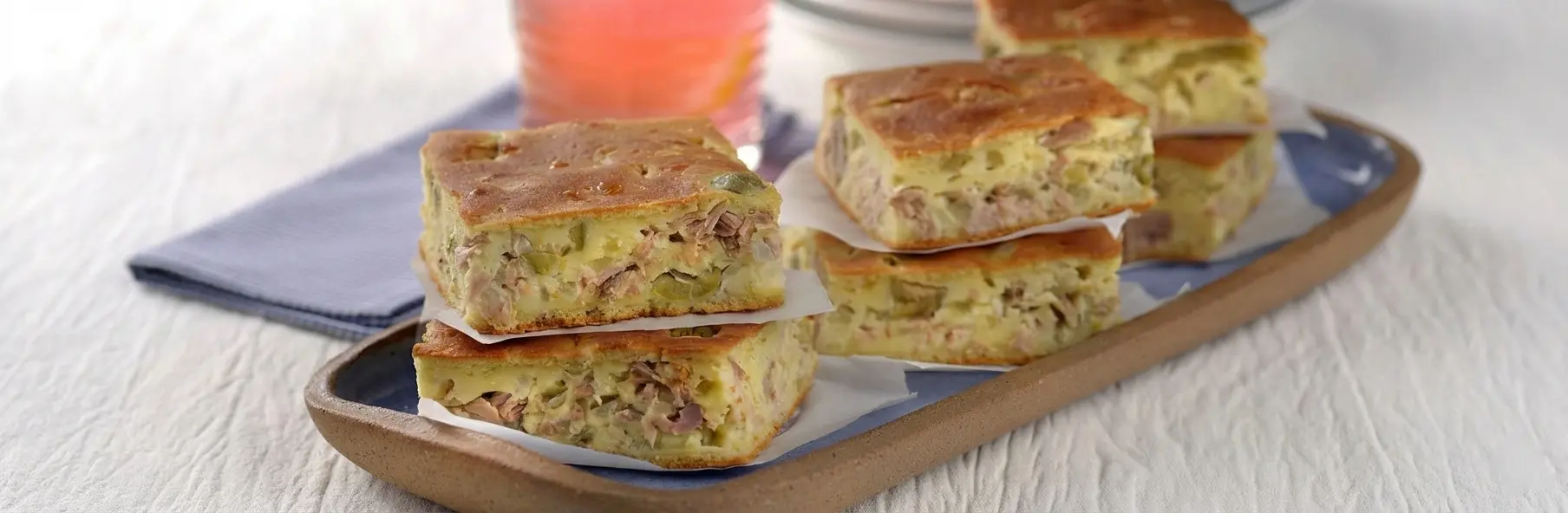 Torta de atum de liquidificador