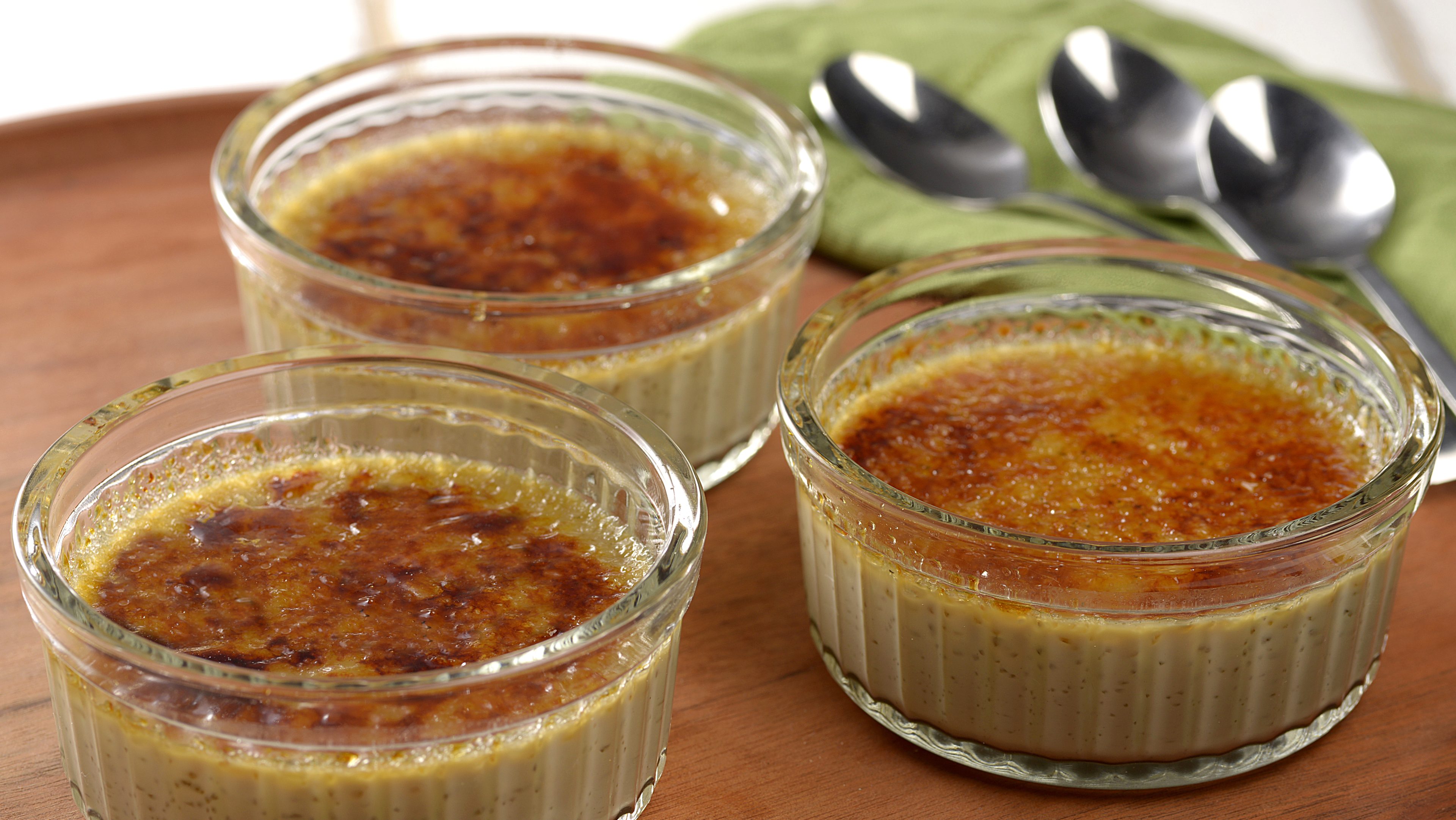 Crème brûlée de chá verde