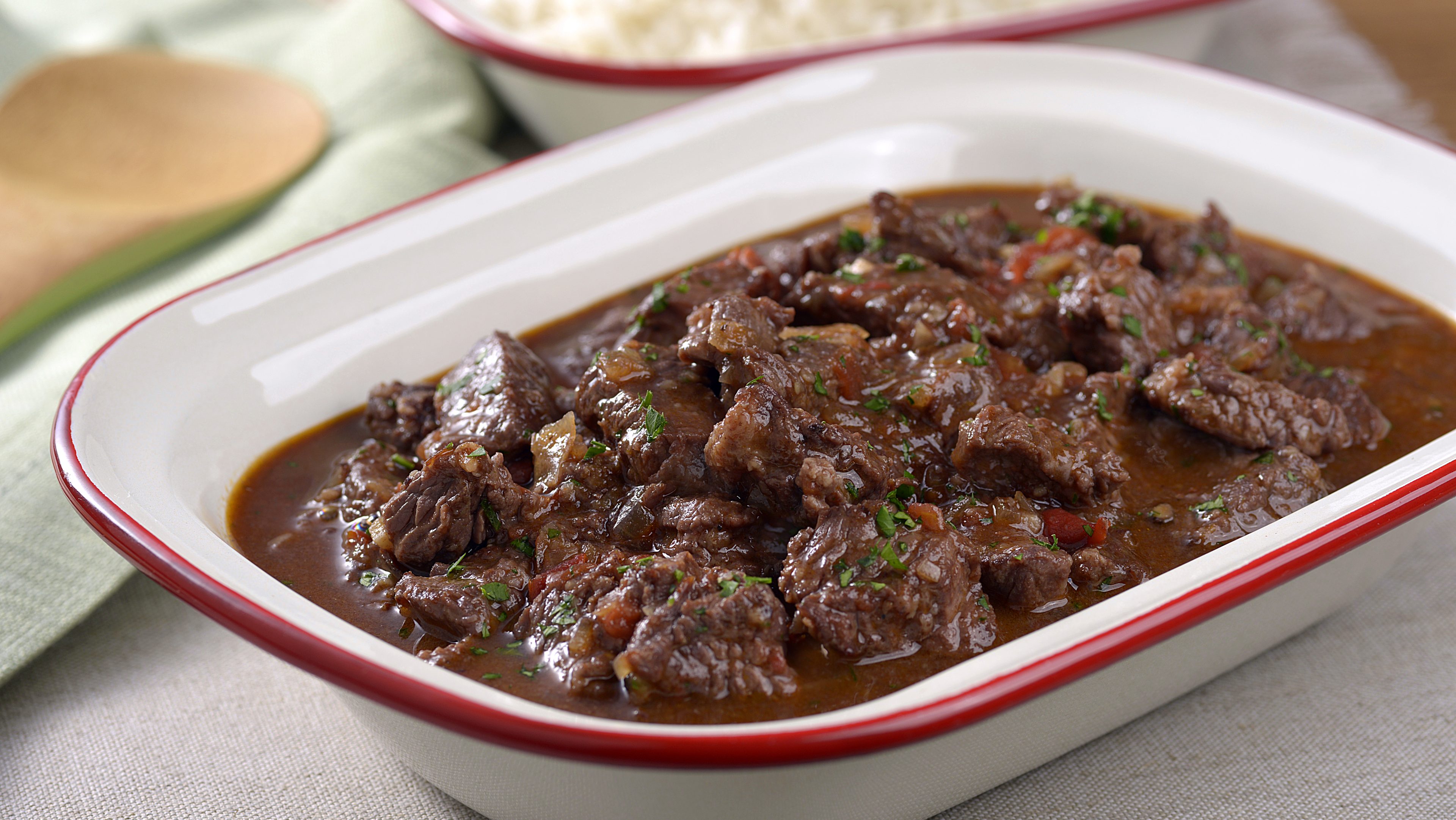 Picadinho de carne com caldo