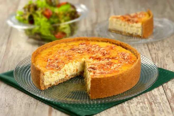 Quiche de milho com queijo